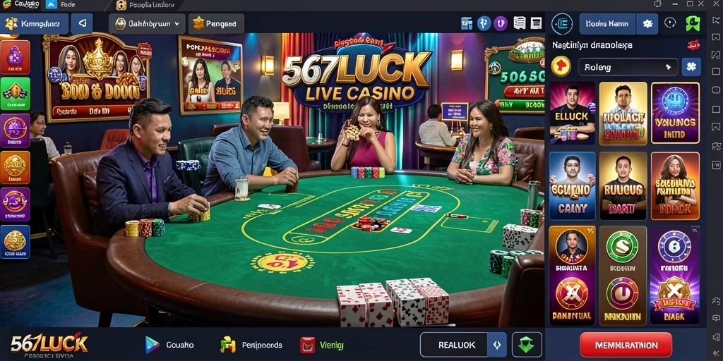 Tampilan gameplay mendebarkan di 567LUCK Live Casino.