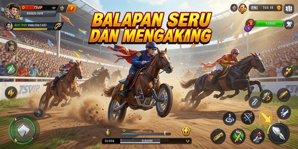 Tampilan gameplay Racing yang mendebarkan di 7SVIP.