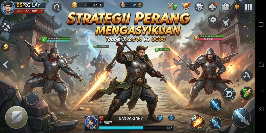 Tangkapan layar dari gameplay 95PGPLAY menunjukkan pertarungan strategis yang menarik.