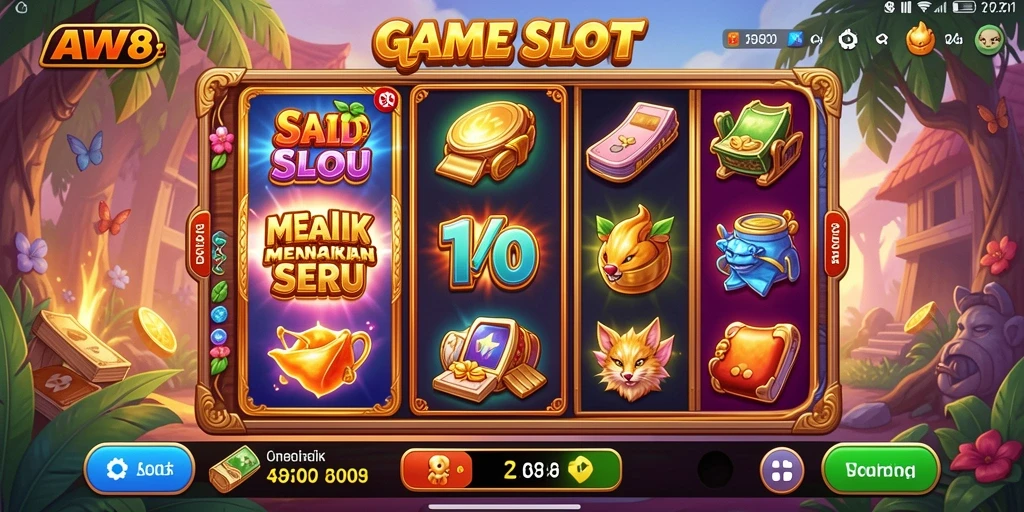 Tampilan menarik gameplay AW8 Slot dengan berbagai fitur seru.