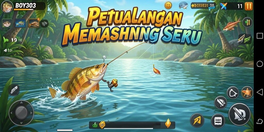 Tangkapan besar dalam permainan memancing BOY303.