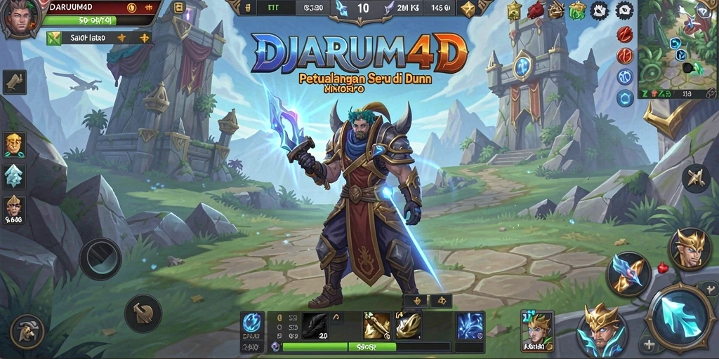 Tampilan gameplay seru di dunia MMORPG DJARUM4D.