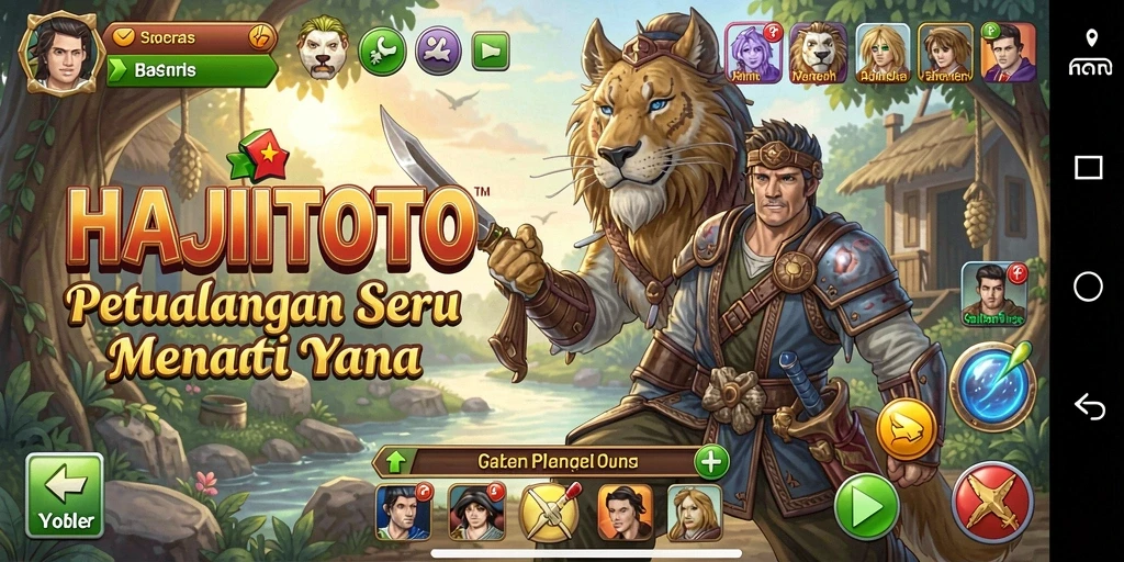 Tampilan gameplay seru dalam petualangan HAJITOTO.
