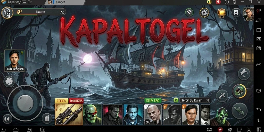 Tampilan gameplay KAPALTOGEL yang mencekam dan menegangkan.