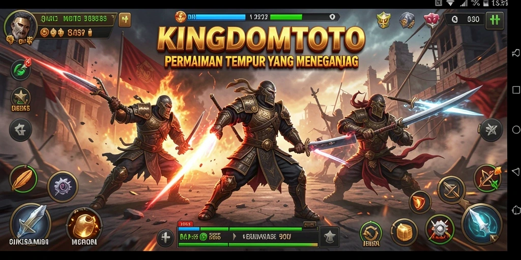 Gameplay KINGDOMTOTO yang penuh aksi dengan grafis menawan.