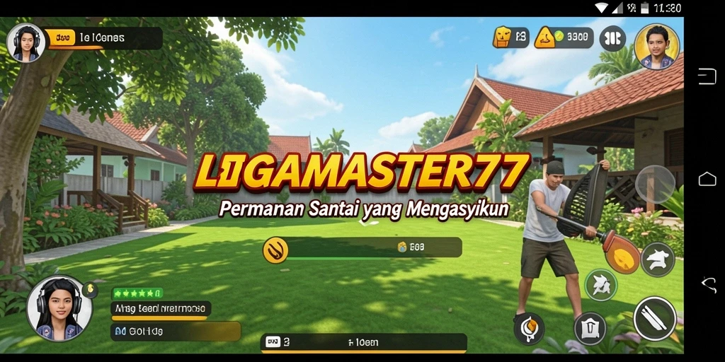 Tampilan menarik dari gameplay LIGAMASTER77 yang penuh warna.