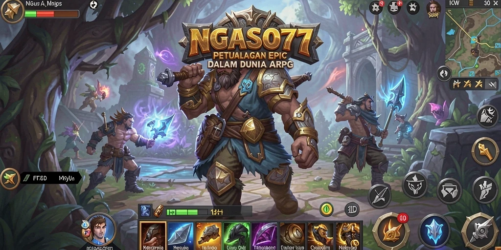 Tangkapan layar memukau dari permainan ARPG yang seru.