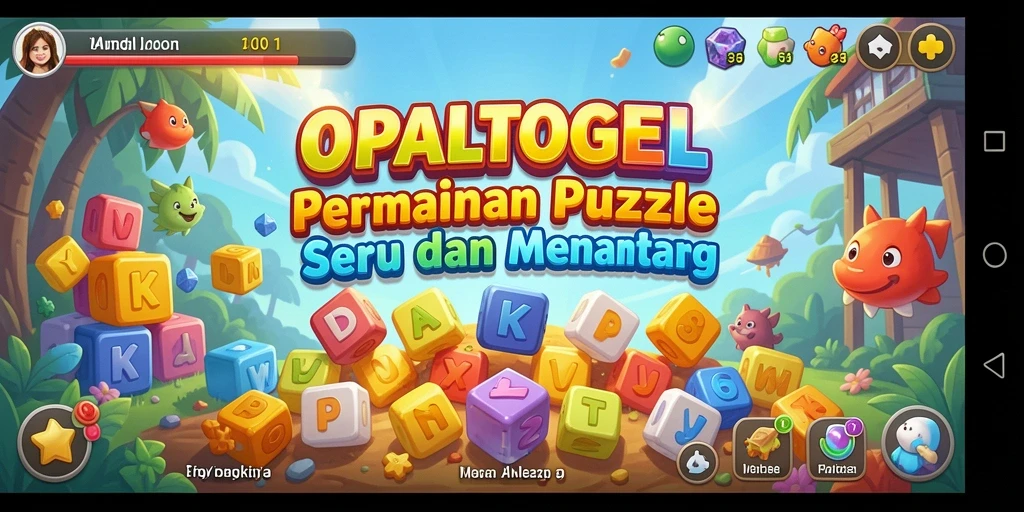 Screenshot gameplay OPALTOGEL menampilkan tantangan Puzzle yang seru.