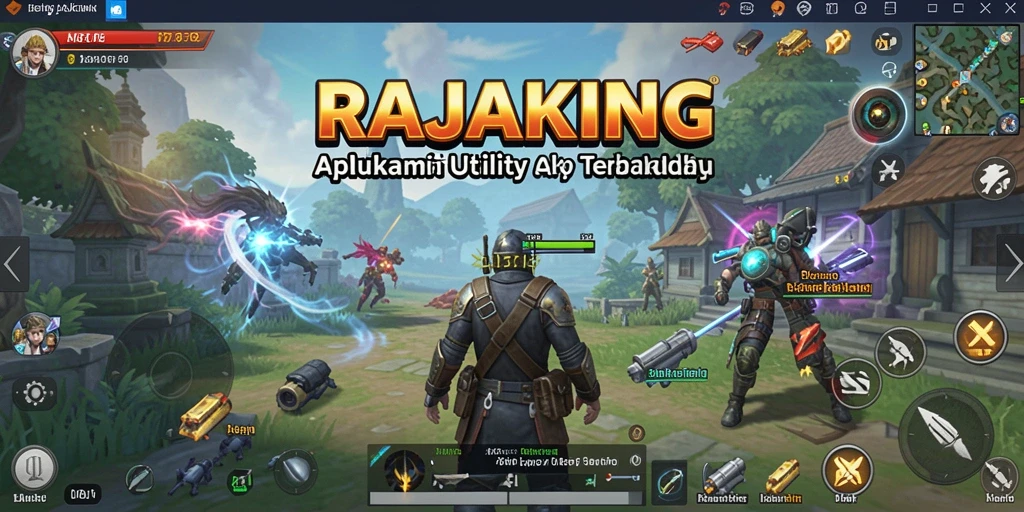 Tampilan antarmuka aplikasi RAJAKING yang intuitif dan menarik.