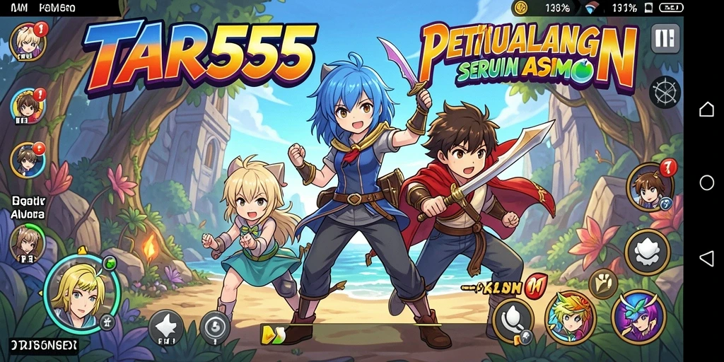 Gameplay menarik dari TAR555 yang menampilkan aksi karakter anime.