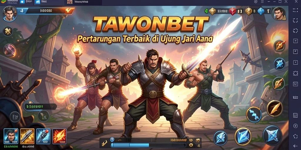 Gameplay TAWONBET yang intens dengan aksi pertarungan seru.