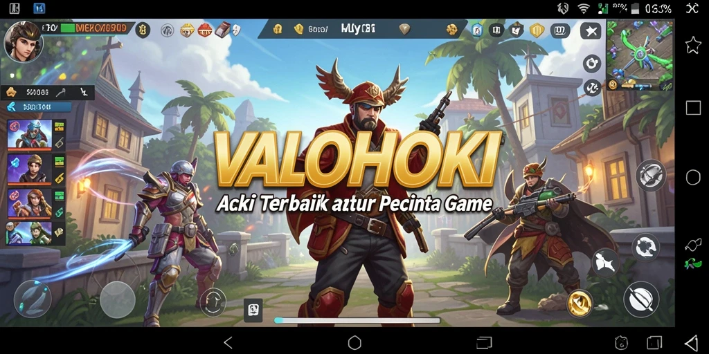 Screenshot gameplay seru VALOHOKI dengan aksi yang mendebarkan.