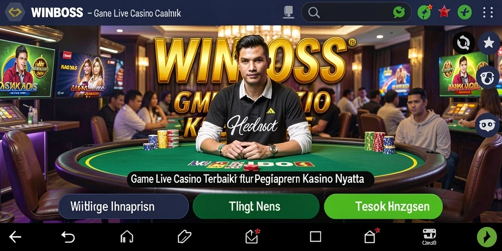 Tampilan gameplay Live Casino yang mendebarkan di WINBOSS.